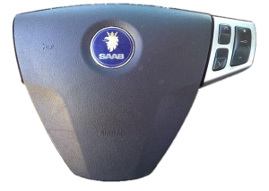 2006-2011 Saab 9-3 Black Steering Wheel Air Bag - Left (Driver) (Used OEM)