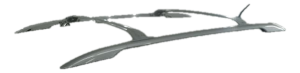 OEM Silver Roof Rail Luggage Rack for 2005-2010 Jeep Commander, Grand Cherokee (OEM)