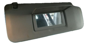 2007-2014 GMC Sierra 2500 HD Gray Sun Visor without Illuminated Vanity Mirror - Right (Passenger) (Used OEM)