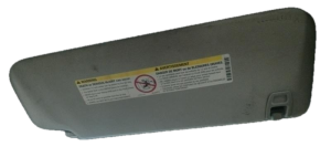 2007-2014 GMC Sierra 2500 HD Gray Sun Visor without Vanity Light - Left (Driver) (Used OEM)