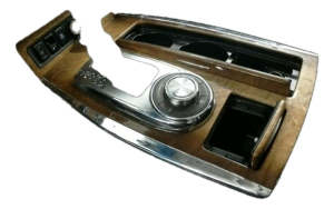 2011-2013 INFINITI QX56 Black Center Console Rear Trim Panel Assembly (Used OEM)