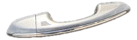 2013-2020 Ford Fusion Gray Exterior Door Handle with Chrome Trim - Right (Passenger) (Used OEM)