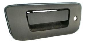 2007-2009 GMC Sierra Black Textured Tailgate Exterior Door Handle Bezel (Used OEM)