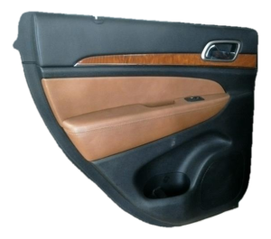 2011-2013 Jeep Grand Cherokee Black Door Interior Trim Panel - Rear, Left (Driver) (Used OEM)