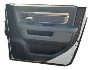 2013-2018 Ram 1500 Gray Door Interior Trim Panel - Rear, Right (Passenger) (Used OEM)