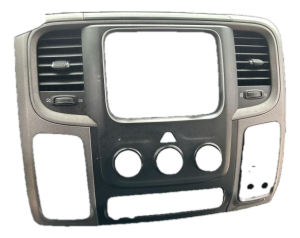 2019-2022 Ram 1500 Classic Black Radio and AC Control Instrument Panel Bezel (Used OEM)