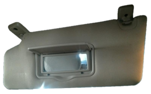2011-2014 Ford F-150 Tan Sun Visor with Mirror - Left (Driver) (Used OEM)