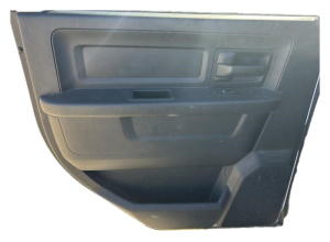 2013-2018 Ram 1500 Black Door Interior Trim Panel - Rear, Left (Driver) (Used OEM)