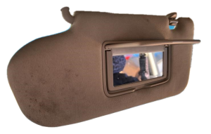 2004-2005 INFINITI FX35 Black Illuminated Sun Visor - Left (Driver) (Used OEM)