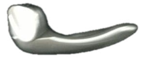 2004-2009 Nissan Quest Silver Interior Door Handle - Front, Left (Driver) (Used OEM)