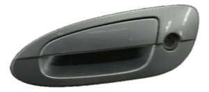 2002-2006 Nissan Altima Silver Exterior Door Handle - Front, Left (Driver) (Used OEM)
