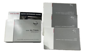 2005-2006 Nissan Altima Complete Owners Manual Set (Used OEM)