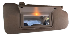 2005-2007 INFINITI G35 Gray Illuminated Sun Visor - Right (Passenger) (Used OEM)