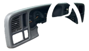 2003-2006 GMC Sierra 3500 Black Dash Instrument Panel Bezel (Used OEM)