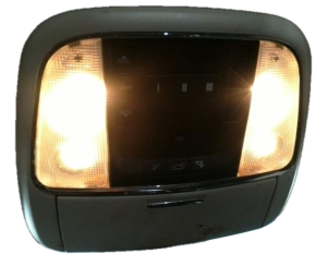 2011-2020 Dodge Durango Tan Front Overhead Roof Console with Garage Door Opener (Used OEM)
