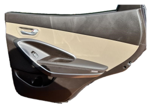 2019 Hyundai Santa Fe XL Tan Door Interior Trim Panel - Rear, Right (Passenger) (Used OEM)