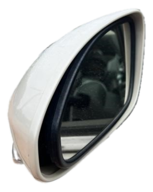 2008-2012 Buick Enclave White Power Door/Side View Mirror - Left (Driver) (Used OEM)