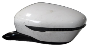 2017 Nissan Pathfinder White Side/Door Mirror - Left (Driver) (Used OEM)