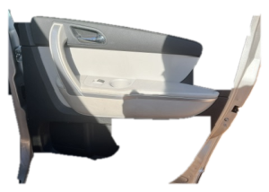2007-2017 GMC Acadia Gray Door Interior Trim Panel with Power Windows and Locks - Rear, Right (Passenger) (Used OEM)