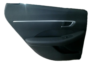 2020-2023 Hyundai Sonata Gray Door Interior Trim Panel with Power Windows and Locks - Rear, Left (Driver) (Used OEM)