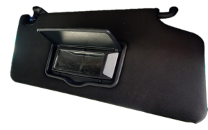 2011-2015 Ford Explorer Tan Illuminated Vanity Mirror Sun Visor - Right (Passenger) (Used OEM)