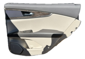 2016-2018 Lincoln MKX Tan Door Interior Trim Panel - Rear, Right (Passenger) (Used OEM)