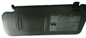 2008-2010 Toyota Highlander Gray Sun Visor without Illuminated Vanity Mirror - Left (Driver) (Used OEM)