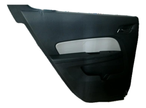 2010-2017 GMC Terrain Gray Door Interior Trim Panel with Power Windows and Locks - Rear, Left (Driver) (Used OEM)