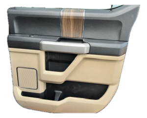 2015-2020 Ford F-150 Tan Door Interior Trim Panel - Rear, Right (Passenger) (Used OEM)