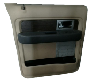 2010-2014 Lincoln Mark LT Tan Door Interior Trim Panel with Power Windows and Locks - Rear, Left (Driver) (Used OEM)
