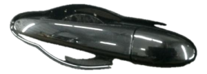 2014-2023 Jeep Cherokee Black Exterior Door Handle - Rear, Left (Driver) (Used OEM)