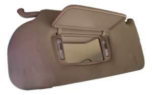 2005-2009 Buick Allure Tan Sun Visor with Illuminated Vanity Mirror - Left (Driver) (Used OEM)