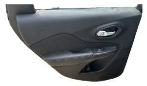 2014-2018 Jeep Cherokee Gray Door Interior Trim Panel - Rear, Left (Driver) (Used OEM)