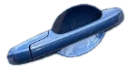 2003-2007 Honda Accord Blue Rear Exterior Door Handle - Right (Passenger) (Used OEM)