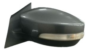 2012-2014 Ford Focus Gray Power Door/Side View Mirror - Left (Driver) (Used OEM)