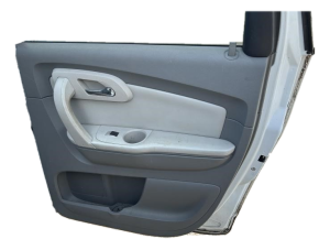 2007-2012 GMC Acadia Gray Door Interior Trim Panel - Rear, Right (Passenger) (Used OEM)