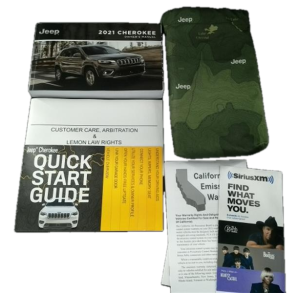 2021 Jeep Cherokee Owners Manual with Storage Case (Used OEM)