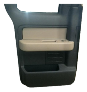 2010-2014 Lincoln Mark LT Tan Door Interior Trim Panel with Power Windows and Locks - Rear, Left (Driver) (Used OEM)