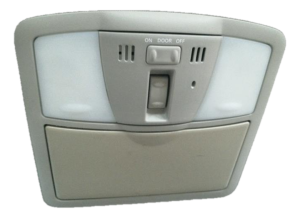 2013-2014 Nissan Maxima Tan Overhead Console Panel with Map Lights (Used OEM)