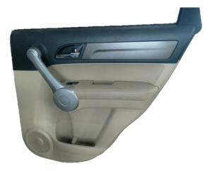 2007-2011 Honda CR-V Tan Door Interior Trim Panel with Power Windows and Locks - Rear, Right (Passenger) (Used OEM)