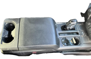 2015-2016 Ford F-150 Black Front Floor Console with Cloth Armrest (Used OEM)