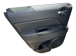 2011-2017 Jeep Compass Black Door Interior Trim Panel - Rear, Left (Driver) (Used OEM)