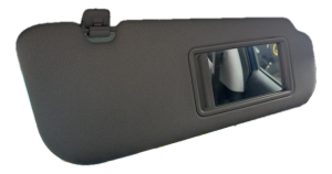 2014-2016 Hyundai Elantra Gray Sun Visor with Illuminated Vanity Mirror and Extension - Right (Passenger) (Used OEM)