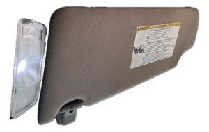 2008-2019 Toyota Sequoia Tan Sun Visor without Illuminated Vanity Mirror - Right (Passenger) (Used OEM)