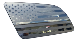 2008-2022 Toyota Sequoia Quarter Glass with Vinyl Flag Trim - Left (Driver) (Used OEM)