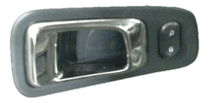 2003-2008 Honda Pilot Chrome Chrome Interior Door Handle - Front, Left (Driver) (Used OEM)