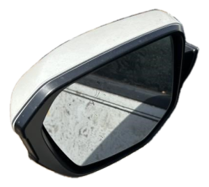 2017-2018 Honda Civic White Power Door/Side View Mirror - Left (Driver) (Used OEM)