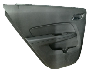 2010-2017 GMC Terrain Black Door Interior Trim Panel - Rear, Left (Driver) (Used OEM)