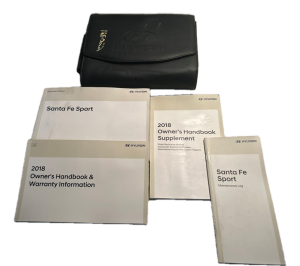 2018 Hyundai Santa Fe Owners Manual with Case (Used OEM)