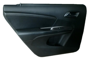  Fiat Freemont Black Door Interior Trim Panel with Power Windows and Locks - Rear, Left (Driver) (Used OEM)